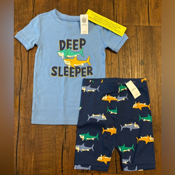 Unisex pajama shorts sleep set - Picture 1 of 1